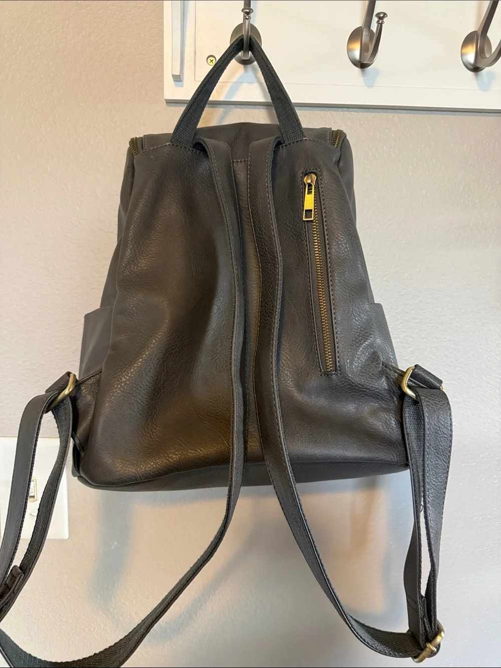 Women’s Gray Backpack (not leather)- Sleek Everyday Backpack